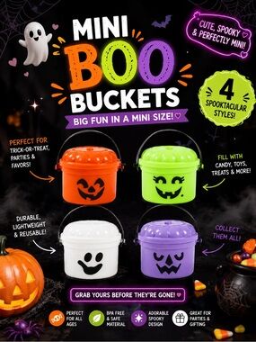 Halloween Mini Boo Buckets